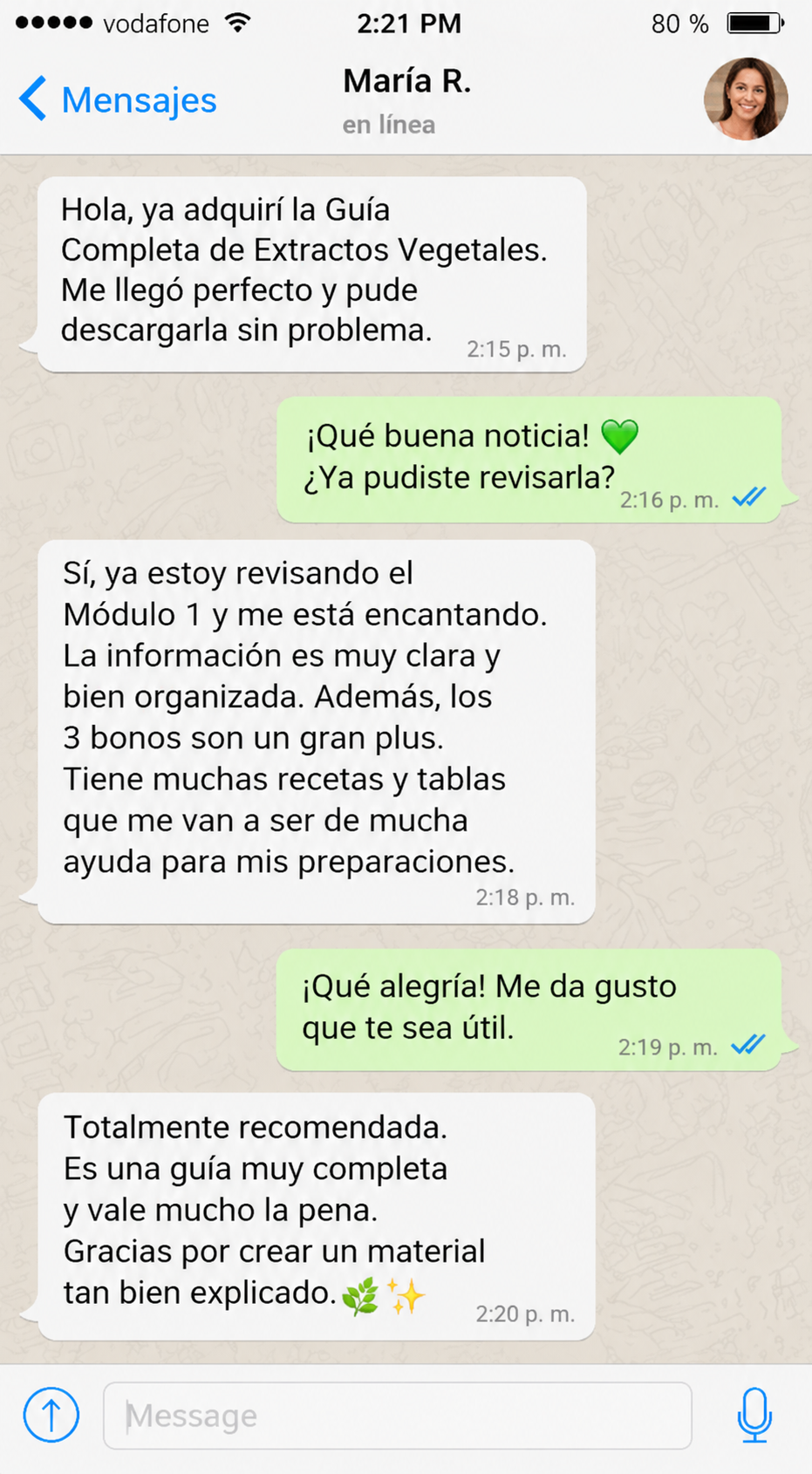 Testimonio de cliente 1